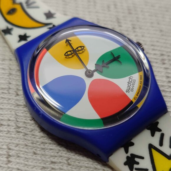 Swatch GN134 Space People Unisex Watch Jean-Charles de Castelbajac Vintage 1990s - Picture 3 of 10